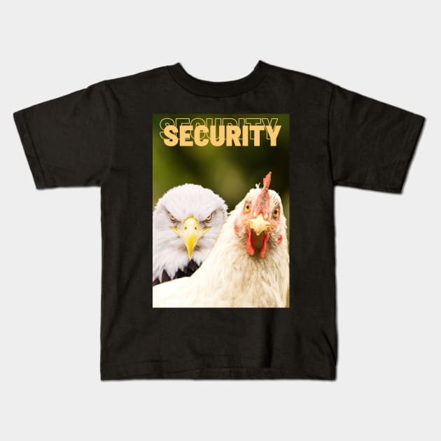 Security - Eagle and hen Kids T-Shirt by ManifestYDream